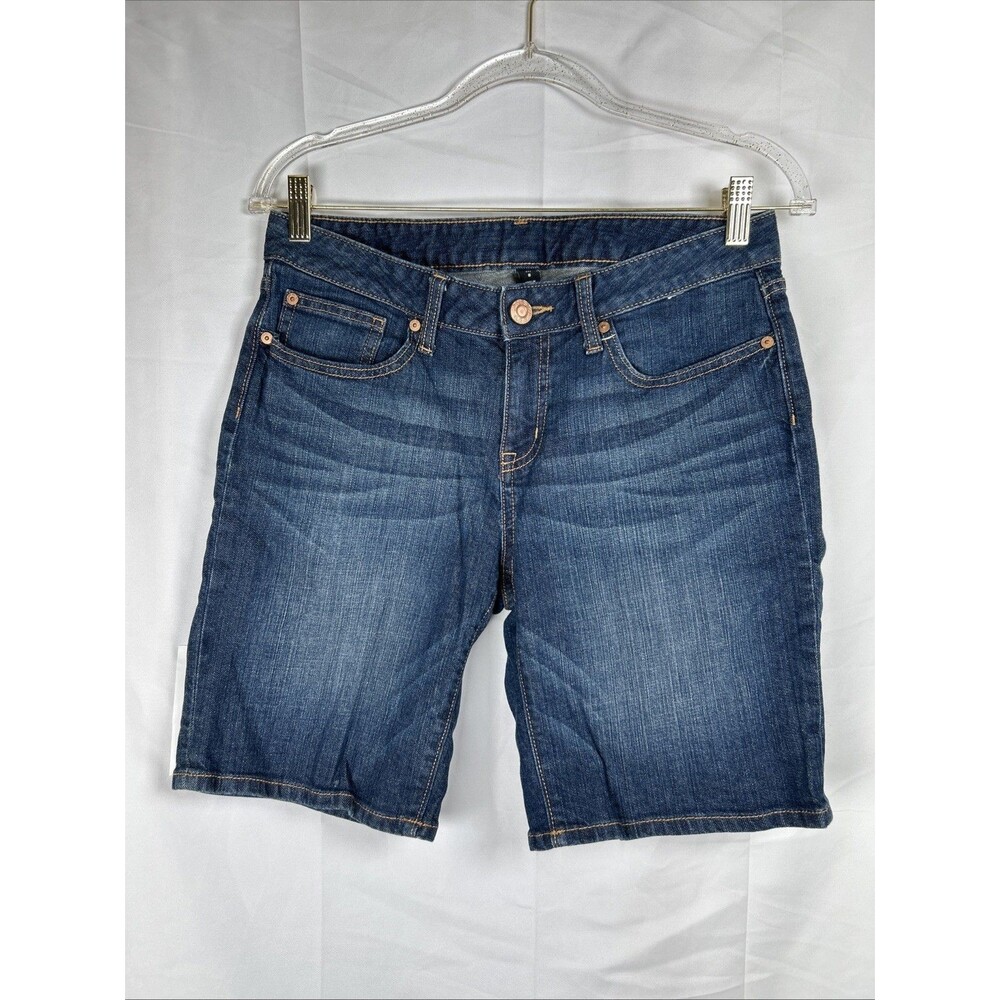 Gap Dark Wash Bermuda Denim Jeans Women’s 8 Mid Rise